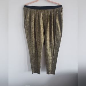 Corey Lynn Calter gold high rise pants
